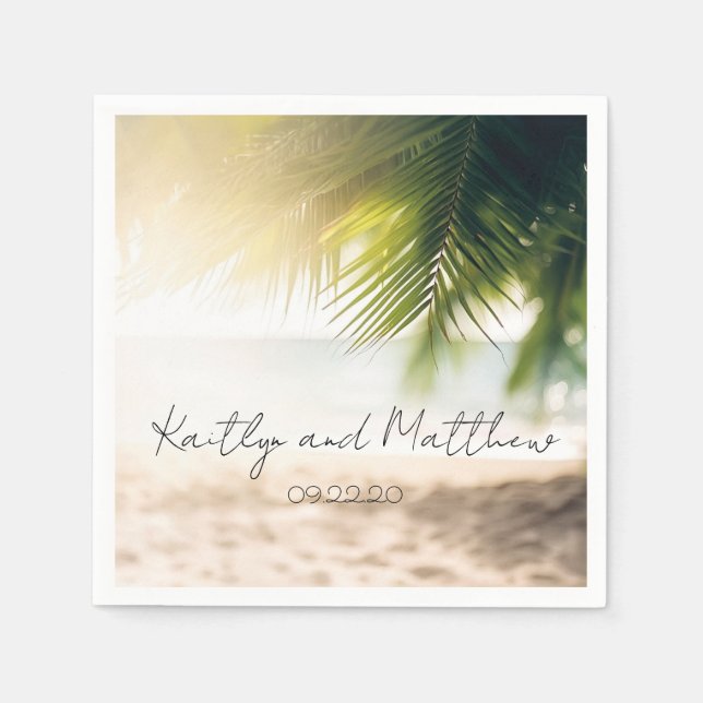 Best summer Wedding Napkin (Front)