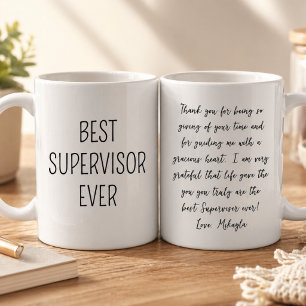 Best Supervisor Ever Heartfelt Thank You Mug