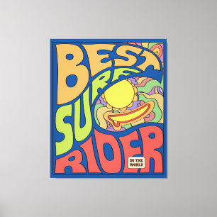 Best Surf Ever Poster Canvas Print