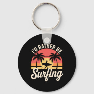 Best Surfing Art For Men Women Surfer Surf Surfboa Key Ring