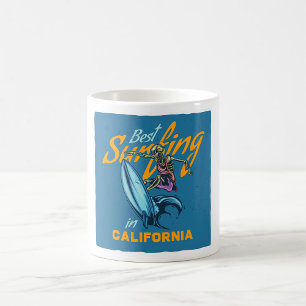 Best Surfing In California Coffee Mug