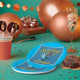 Best Surfing In California Paper Plates