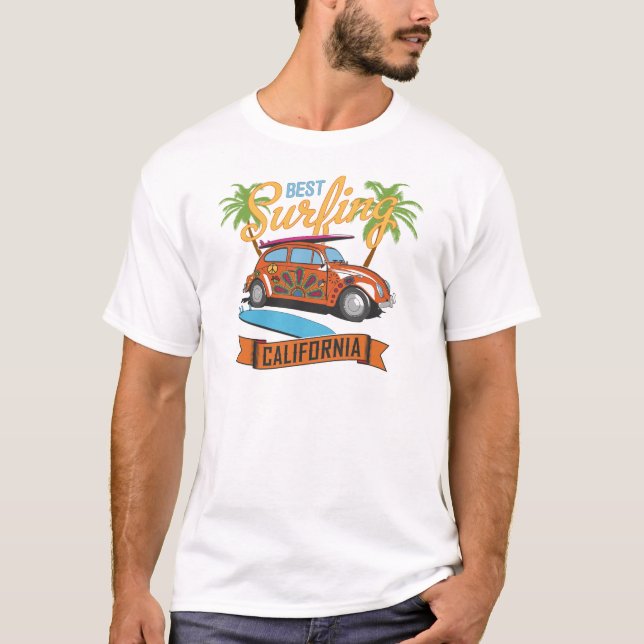 Best Surfing in California T-Shirt (Front)