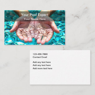 Best Swimming Pool Service Modern  Business Card