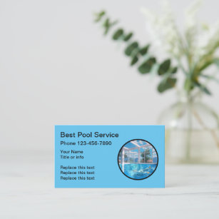 Best Swimming Pools And Service Business Card