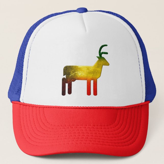 best T shirt RAIN DEER Trucker Hat (Front)