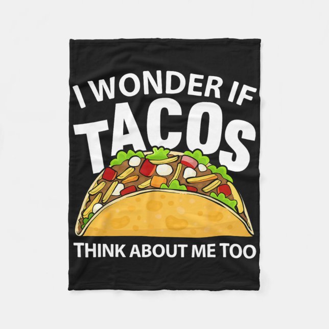 Best Taco Art For Men Women Cinco De Mayo Mexican  Fleece Blanket (Front)