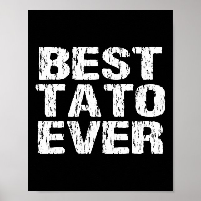 Best Tato Ever Dad Ukraine Distressed  Poster (Front)