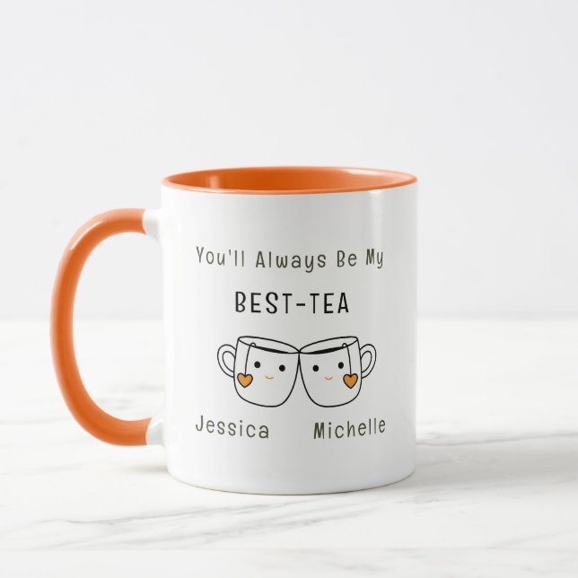 Best-Tea Personalized Friendship Mug (Left)
