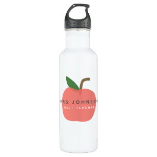 Best Teacher   Apple Cute Fun Modern Name Scandi 710 Ml Water Bottle