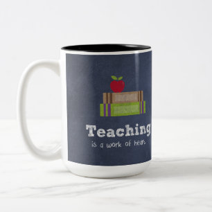 Best Teacher appreciation quote Two-Tone Coffee Mug