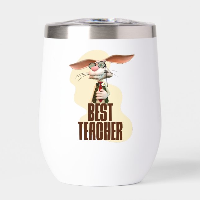 Best Teacher Bunny Rabbit Classroom Humour (Front)