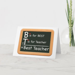 best teacher card