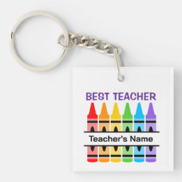Best Teacher, Classroom Personalised School Gift Key Ring