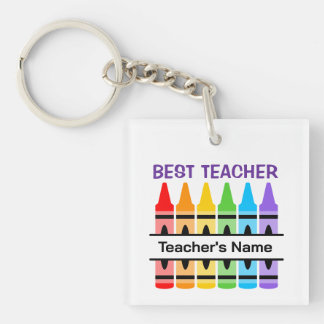 Best Teacher, Classroom Personalised School Gift Key Ring