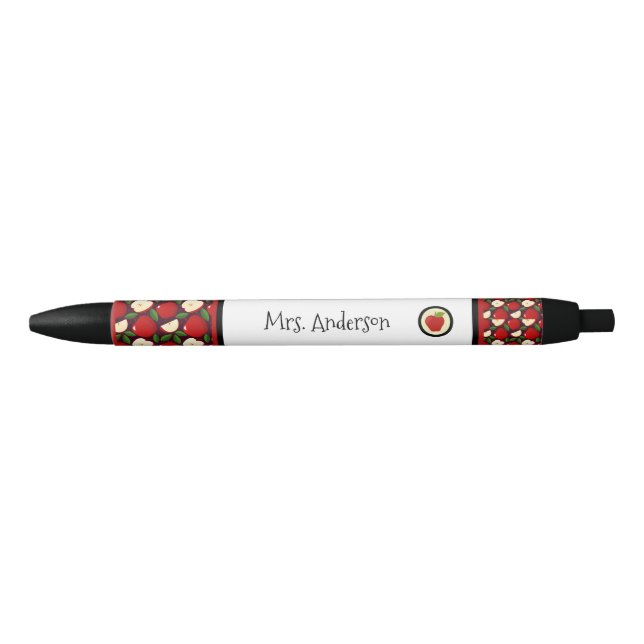 Best Teacher Custom Apple Coloured Pen (Front)