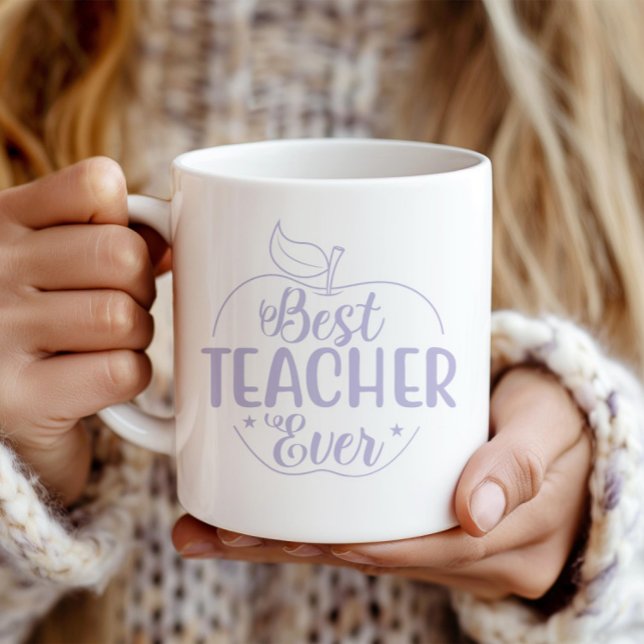 Best Teacher Ever Apple Personalised Coffee Mug (Creator Uploaded)