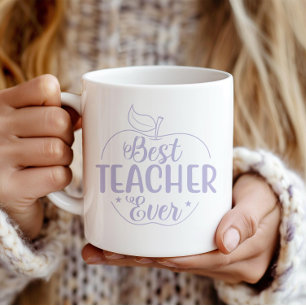 Best Teacher Ever Apple Personalized Coffee Mug