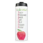 Best Teacher Ever Apple Watercolor Personalised