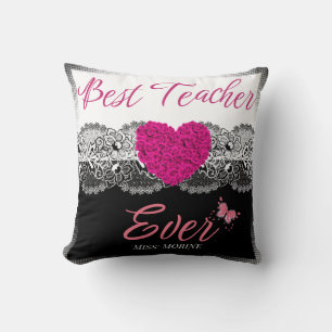 Best Teacher Ever Appreciation Gift for Classroom Cushion