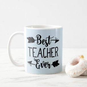 Best Teacher Ever Black Teacher Arrow Teacher Mug