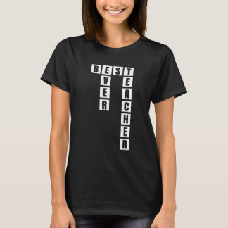 Best Teacher Ever Crossword Puzzles T-Shirt