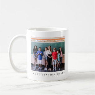Best Teacher Ever Full Photo Personalised Coffee Mug