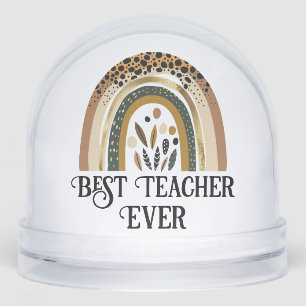 Best Teacher Ever Fun Photo Gift Snowglobe