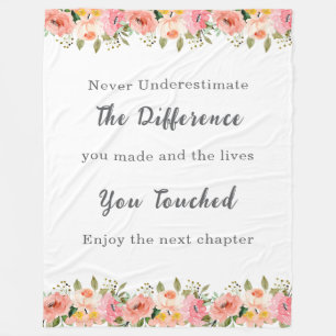 Best Teacher Ever Gift Fleece Blanket