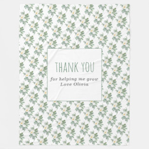 Best Teacher Ever Gift Fleece Blanket