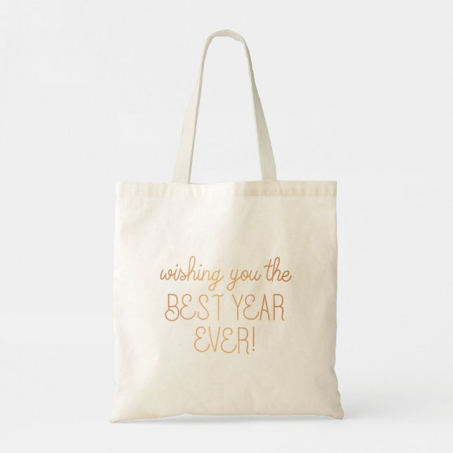 Best Teacher Ever Gift Tote Bag (Back)