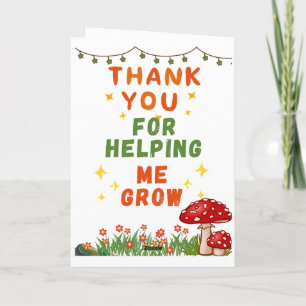 Best Teacher Ever Greeting Card Thank You Teacher 