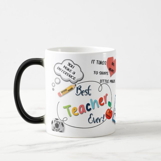 best teacher ever magic mug (Left)