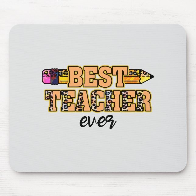 Best Teacher Ever Mouse Mat (Front)