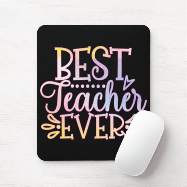 Best Teacher Ever Mouse Mat (With Mouse)