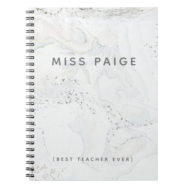 (BEST TEACHER EVER) NOTEBOOK (Front)