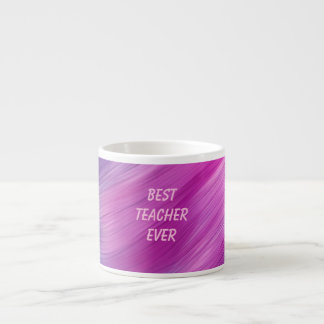Best Teacher Ever Pastel Swirl Espresso Cup