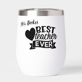 Best teacher ever personalised black