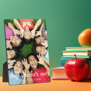 Best Teacher Ever Personalised Name Class Photo Plaque
