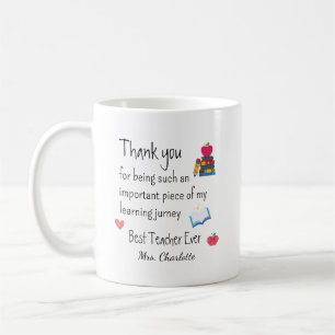 Best Teacher Ever – Personalised Name Coffee Mug