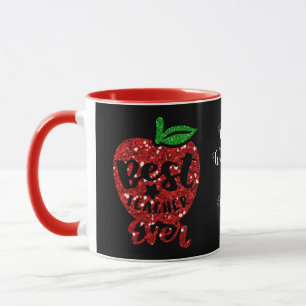 Best Teacher Ever Personalised Tea Coffee Mug