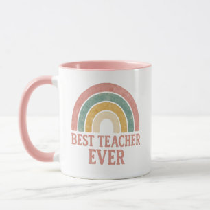 best teacher ever Rainbow Teacher Mug