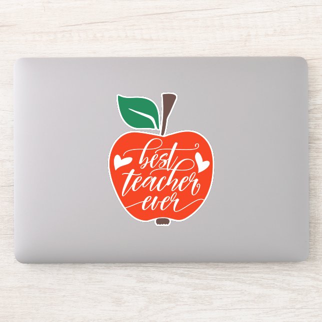 Best Teacher Ever Red Green Apple (Computer)