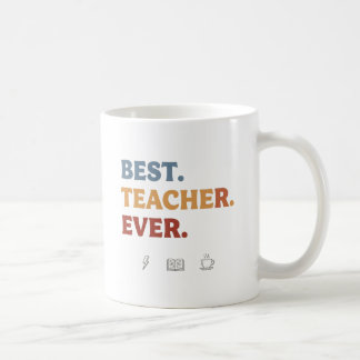 Best Teacher Ever  Retro Modern Mug