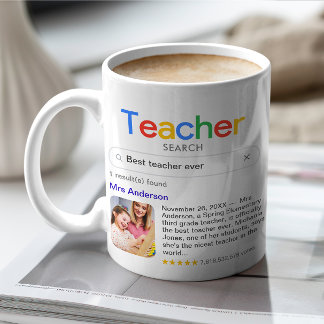 Best Teacher Ever Search Results Photo & Message Coffee Mug