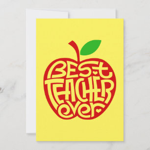 Best Teacher Ever Thank You Card