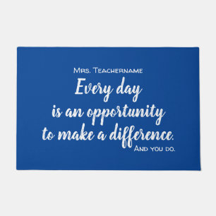 Best Teacher Ever Thank You Classroom Welcome Mat