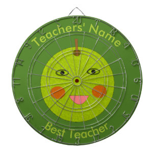 Best Teacher Happy Apple Custom Dart Board