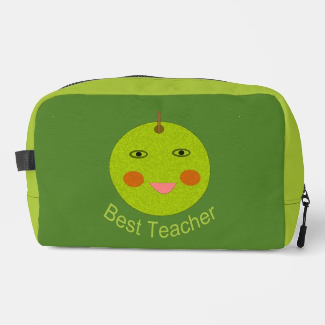 Best Teacher Happy Apple Dopp Kit (Front)