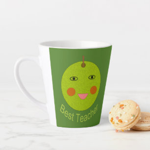 Best Teacher Happy Apple Latte Mug